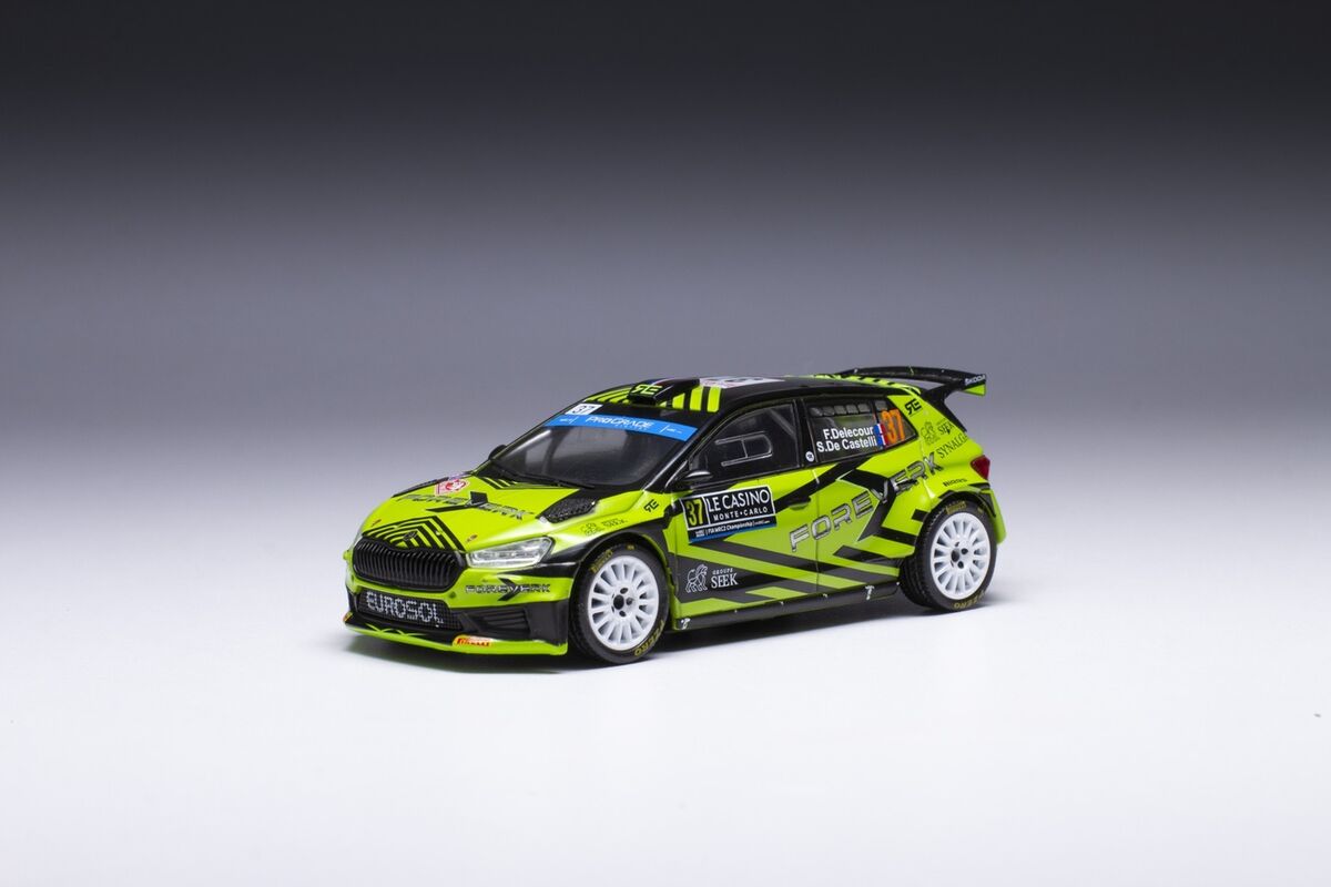 Skoda Fabia Rally2 No.37 Rally Monte Carlo 2023 Delecour/Castelli - 1:43